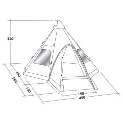 Robens Kiowa 10 Person Tipi Tent -BioLite Shop go 044108 e