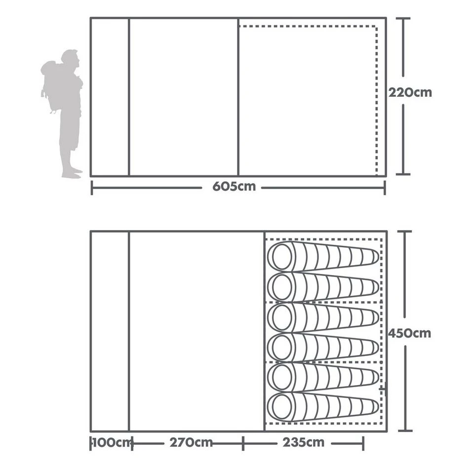 Berghaus Air 6 XL Polycotton Family Tent 4 Berghaus Air 6 XL Polycotton Family Tent - Image 2