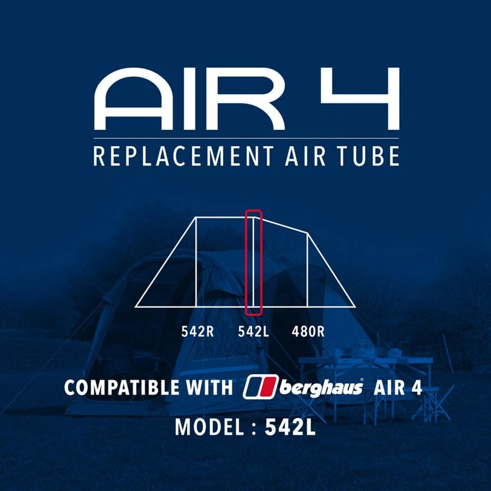 Eurohike Air 4 Replacement Air Tube (Middle - 542L) 3 Eurohike Air 4 Replacement Air Tube (Middle - 542L)