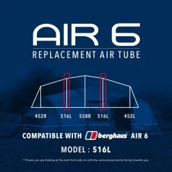 Eurohike Air 6 Tent Replacement Air Tube - 516L 7 Eurohike Air 6 Tent Replacement Air Tube - 516L -BioLite Shop go 190073 z