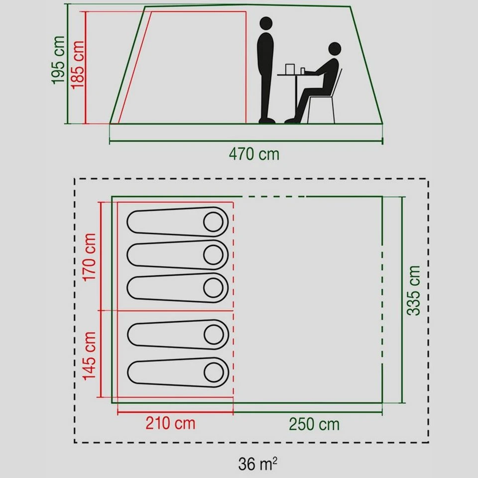 Coleman Mosedale 5 Family 5 Person Tent 4 Coleman Mosedale 5 Family 5 Person Tent - Image 2