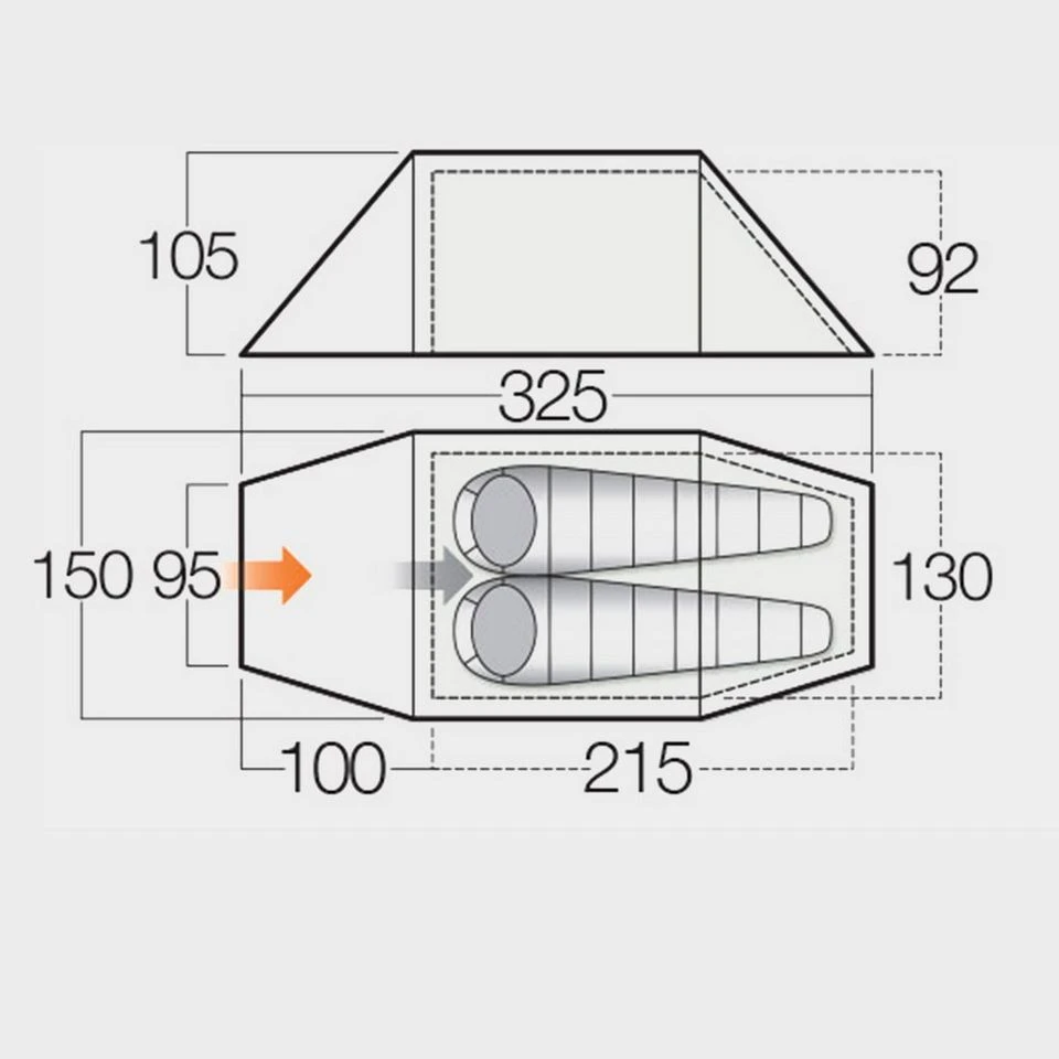 Vango Nova 200 2-Person Tent 4 Vango Nova 200 2-Person Tent - Image 2