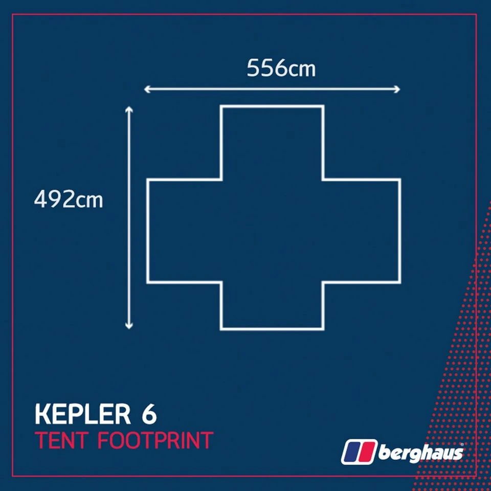 Berghaus Kepler 6 Tent Footprint 4 Berghaus Kepler 6 Tent Footprint - Image 2