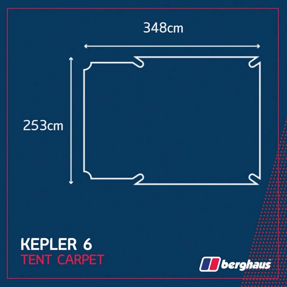 Berghaus Kepler 6 Tent Carpet 4 Berghaus Kepler 6 Tent Carpet - Image 2