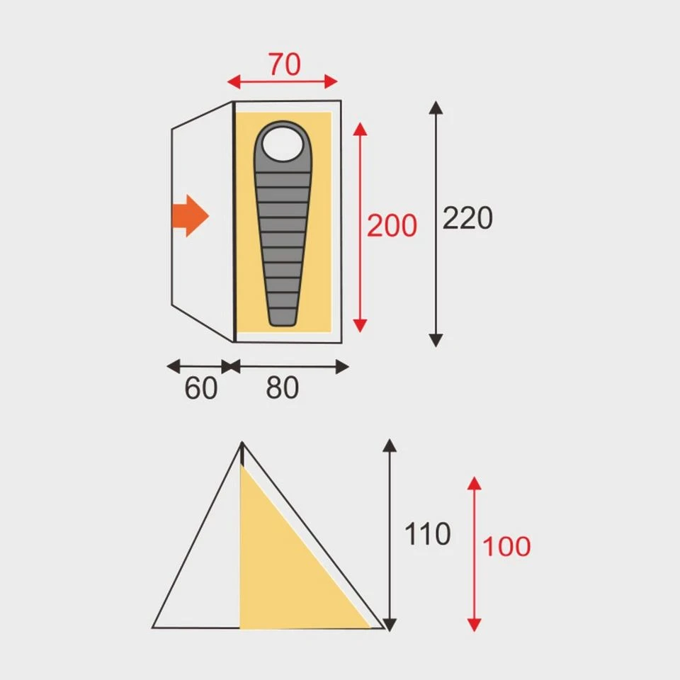 OEX Bobcat 1 Person Tent 4 OEX Bobcat 1 Person Tent - Image 2