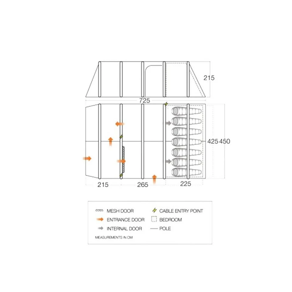Vango Casa Air Lux Family Tent 4 Vango Casa Air Lux Family Tent - Image 2