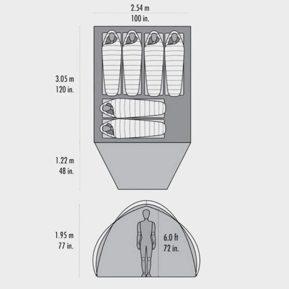 MSR Habitude 6 Family Camping Tent 4 MSR Habitude 6 Family Camping Tent - Image 2