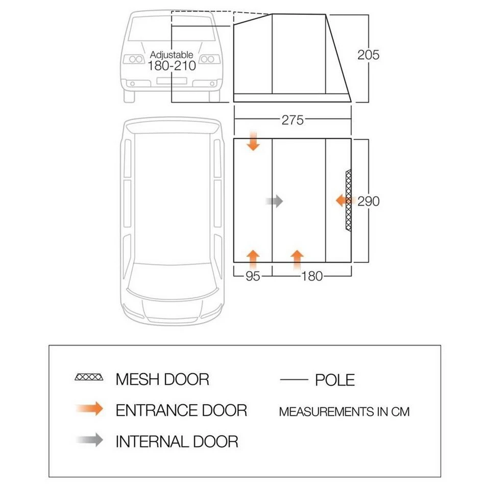 Vango Cairns Low Campervan Awning 4 Vango Cairns Low Campervan Awning - Image 2