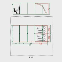 Coleman Meadowood 4 Person Large Tent With Blackout Bedrooms -BioLite Shop go 409171 b
