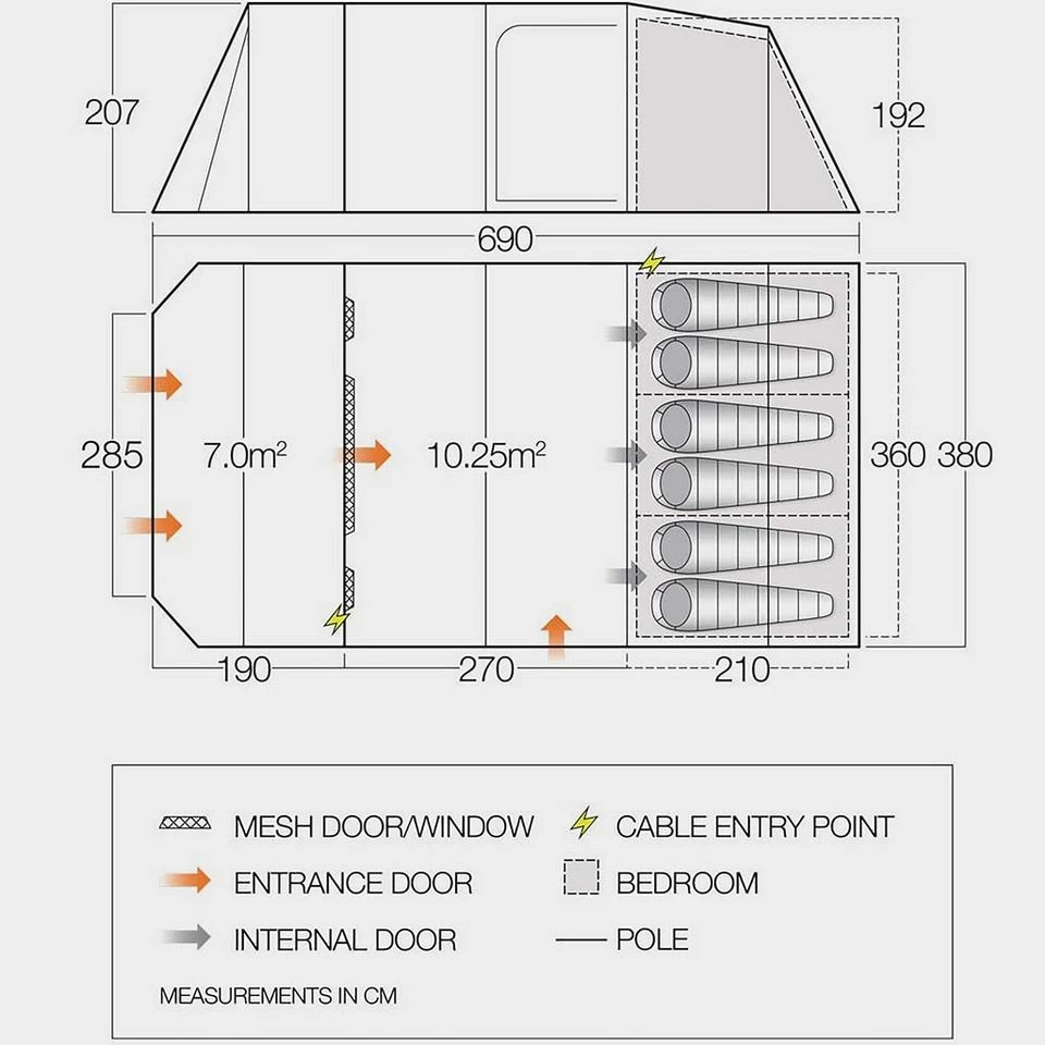 Vango Callao 600XL Family Tent 4 Vango Callao 600XL Family Tent - Image 2