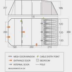 Vango Brecon 600XL Family Tent 17 Vango Brecon 600XL Family Tent -BioLite Shop go 447777 b
