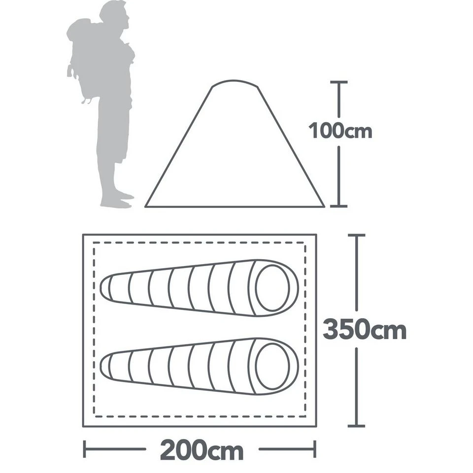 Eurohike Toco 2 Person Tent 4 Eurohike Toco 2 Person Tent - Image 2