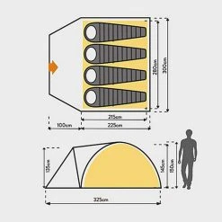 Eurohike Cairns 4 Deluxe Nightfall™ Tent 6 Eurohike Cairns 4 Deluxe Nightfall™ Tent -BioLite Shop go 503096 b