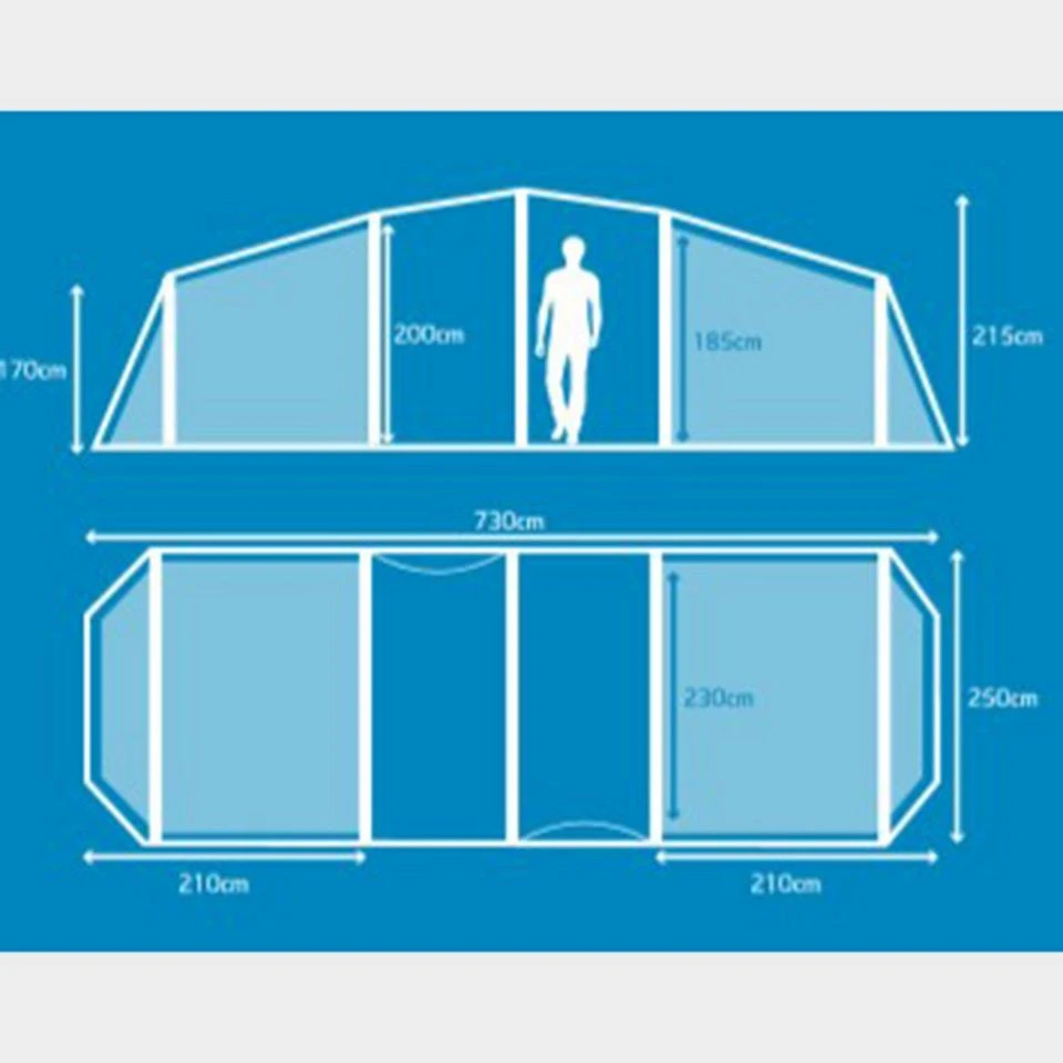Berghaus Air 6 Nightfall® Bedrooms 4 Berghaus Air 6 Nightfall® Bedrooms - Image 2