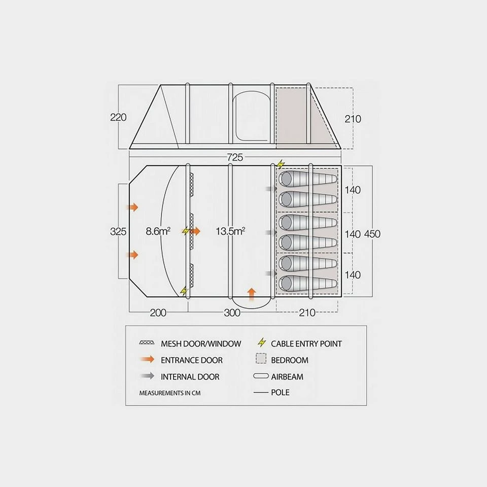 Vango Annecy Air Vista 600XL 4 Vango Annecy Air Vista 600XL - Image 2