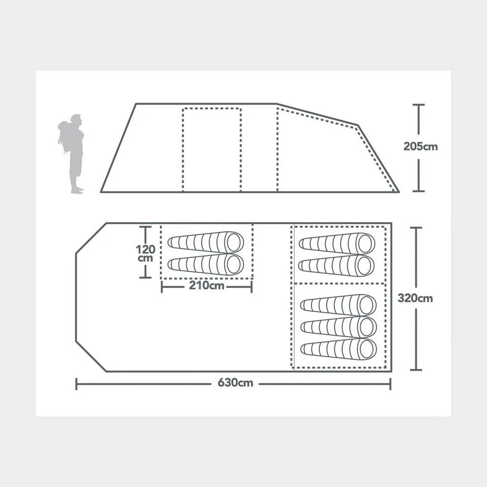 Berghaus Adhara 700 Nightfall® Tent 4 Berghaus Adhara 700 Nightfall® Tent - Image 2